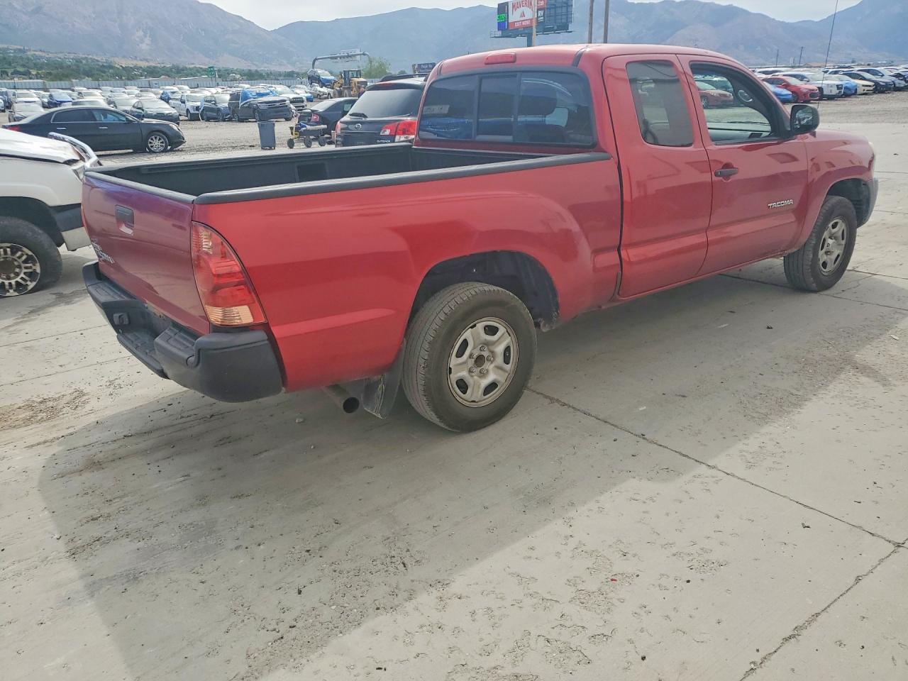 2007 Toyota Tacoma Access Cab Red vin: 5TETX22N47Z357270