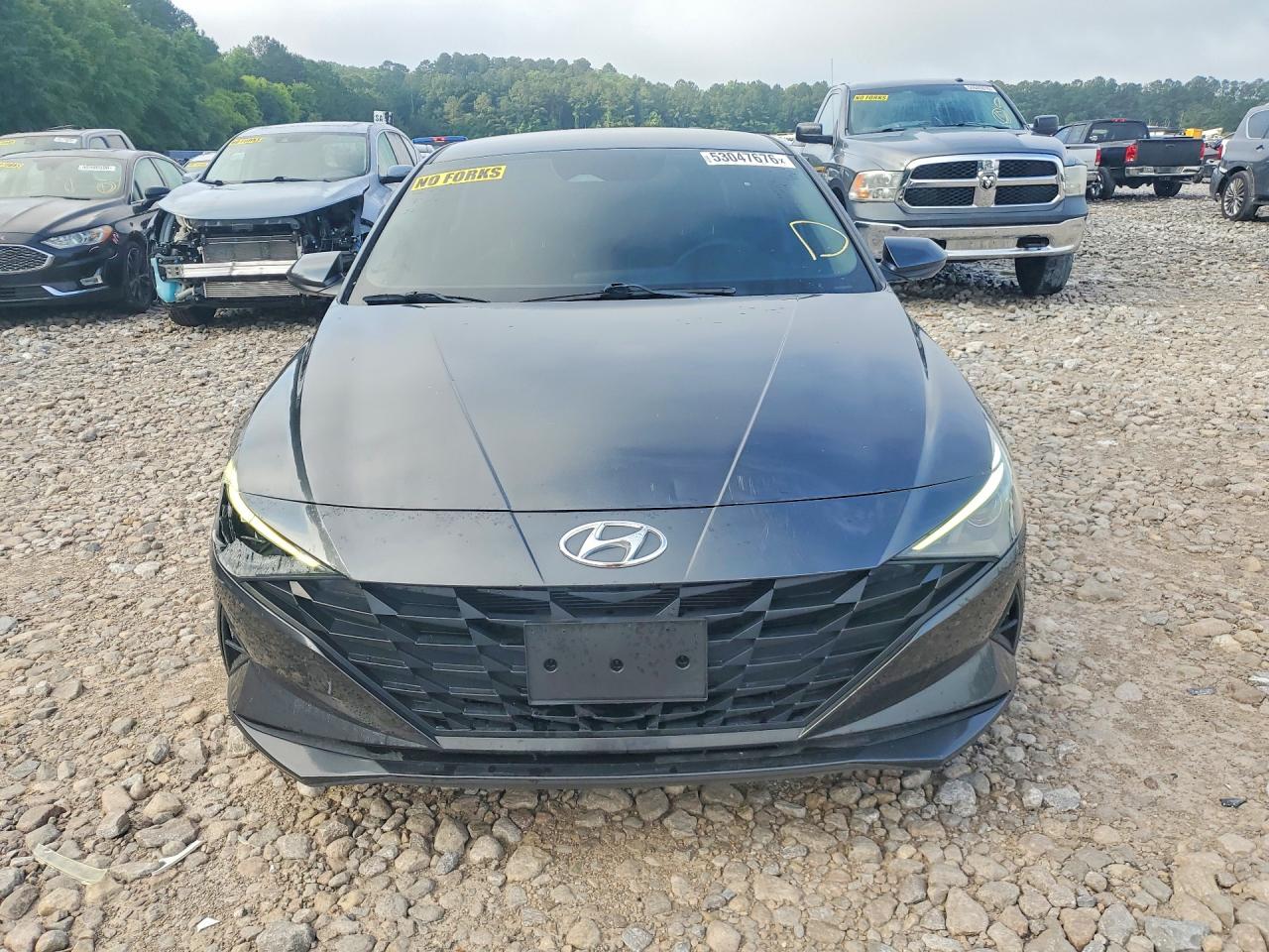 2021 Hyundai Elantra Se Gray vin: 5NPLL4AG3MH017908