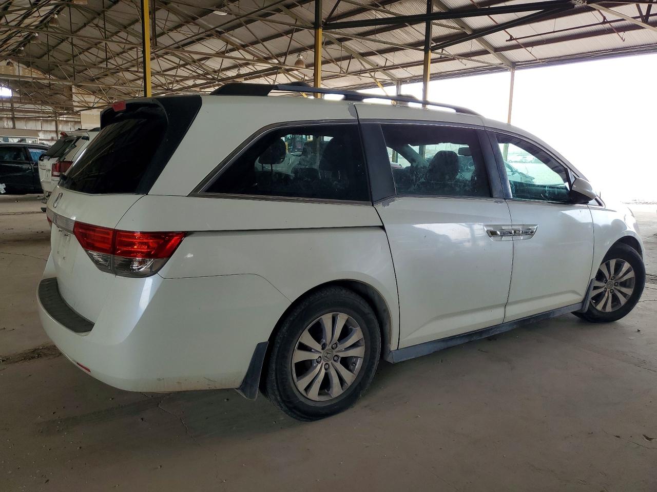 2014 Honda Odyssey Exl White vin: 5FNRL5H60EB004711