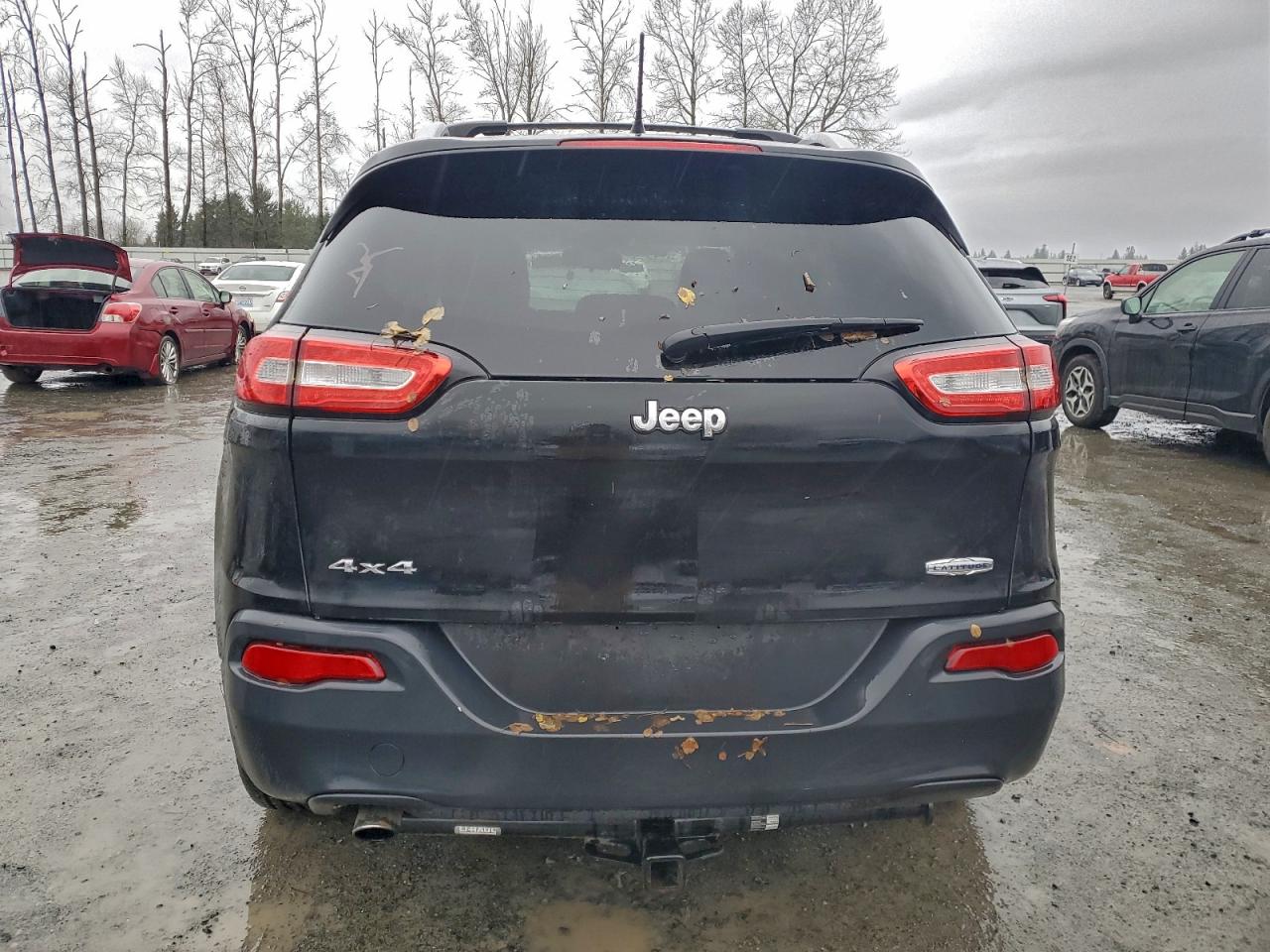 2014 Jeep Cherokee Latitude Black vin: 1C4PJMCB5EW208329