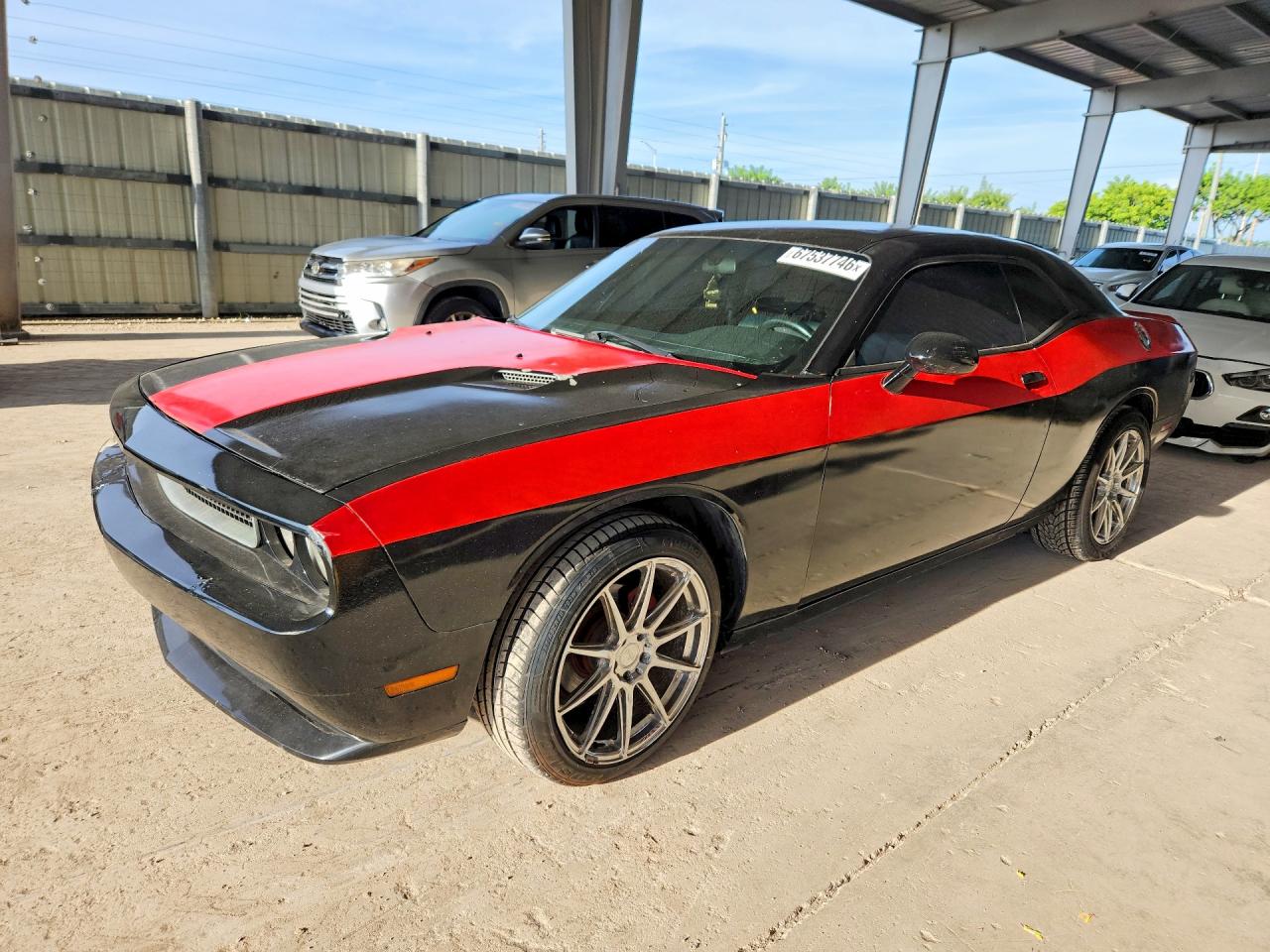 2013 Dodge Challenger Sxt Black vin: 2C3CDYAG7DH663101