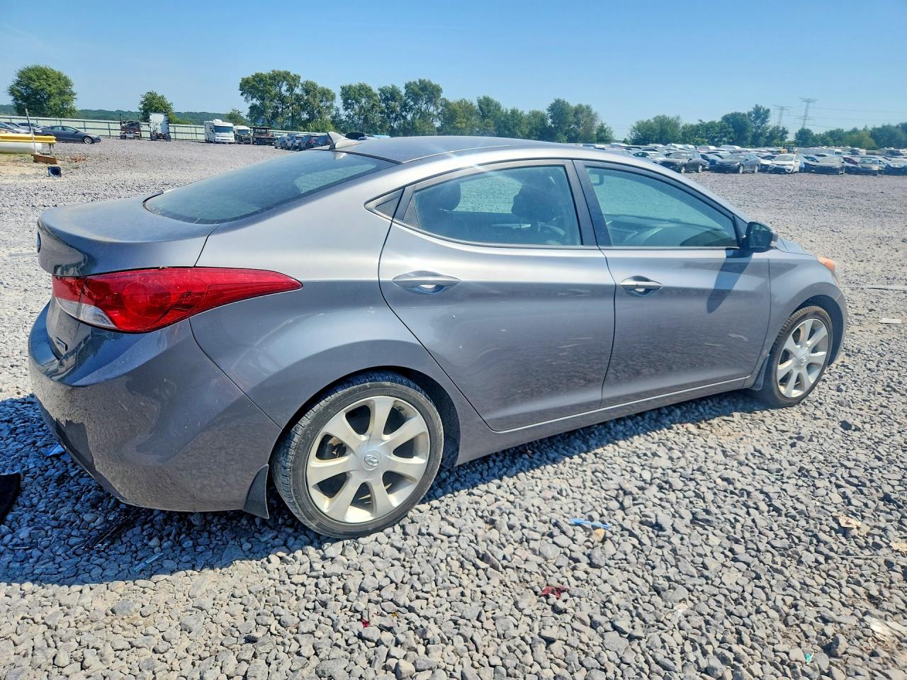 2012 Hyundai Elantra Limited Gray vin: 5NPDH4AE9CH119121