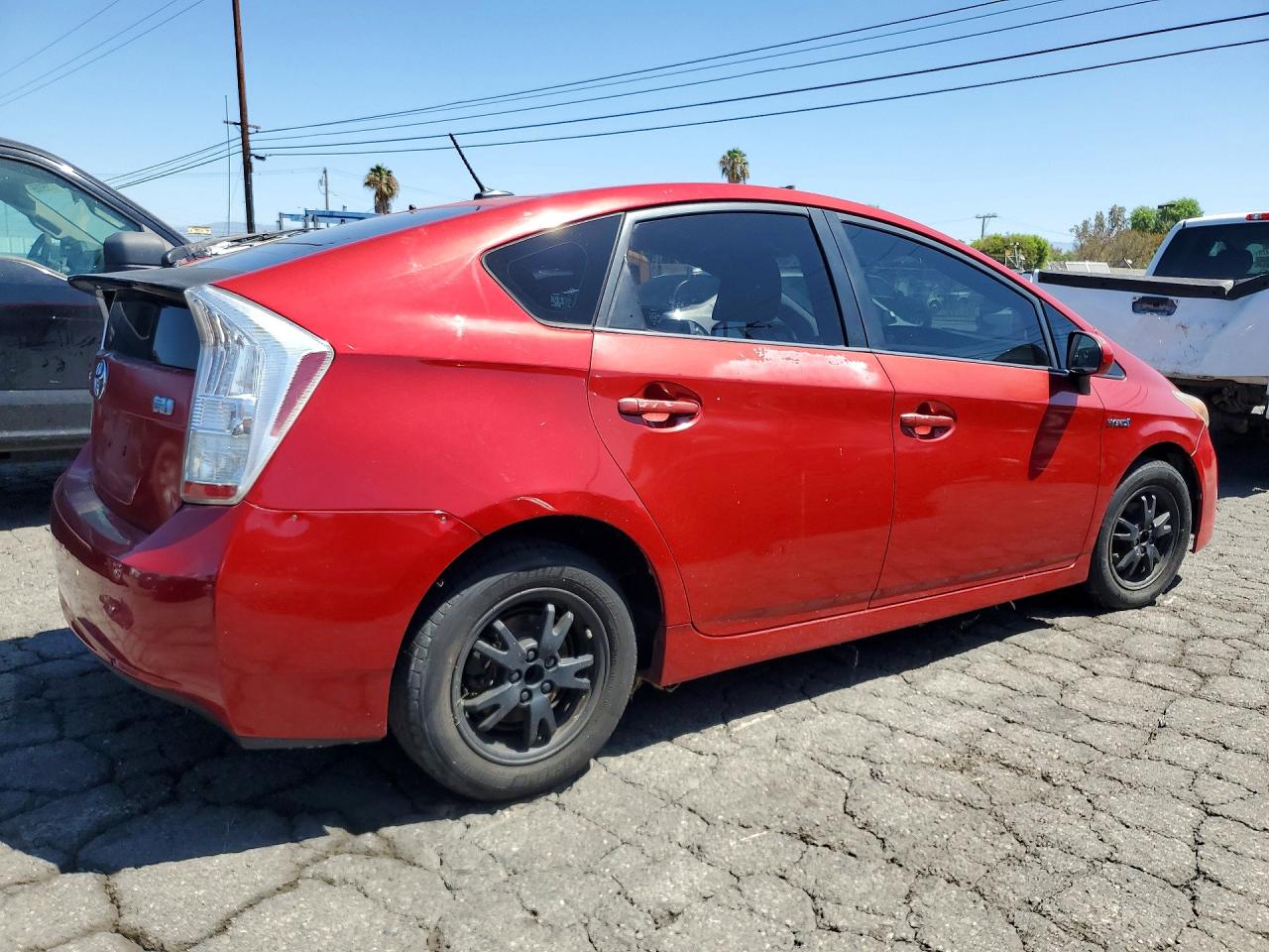 2010 Toyota Prius Iii Red vin: JTDKN3DU2A0170080