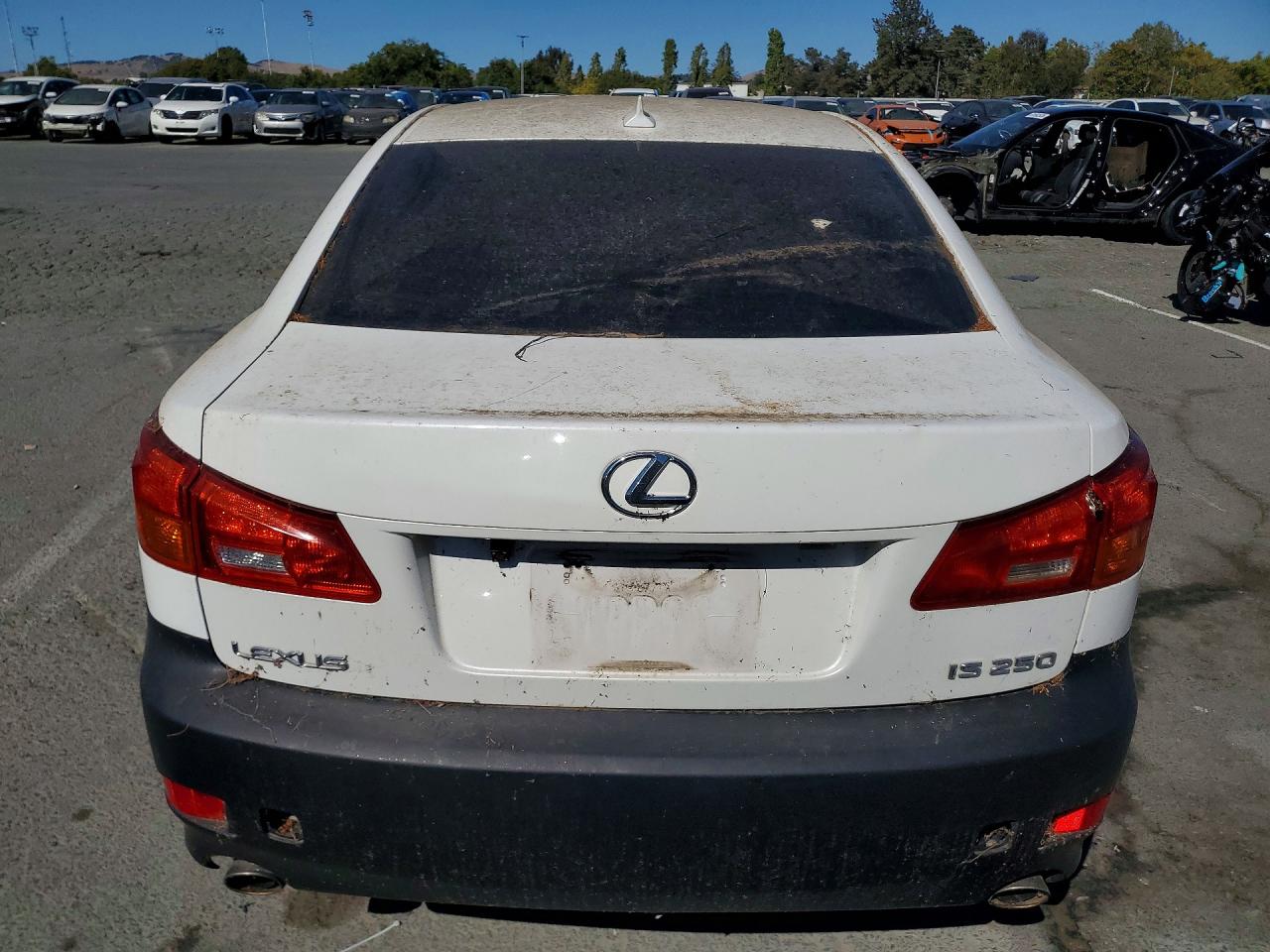 2007 Lexus Is 250 White vin: JTHBK262272030993