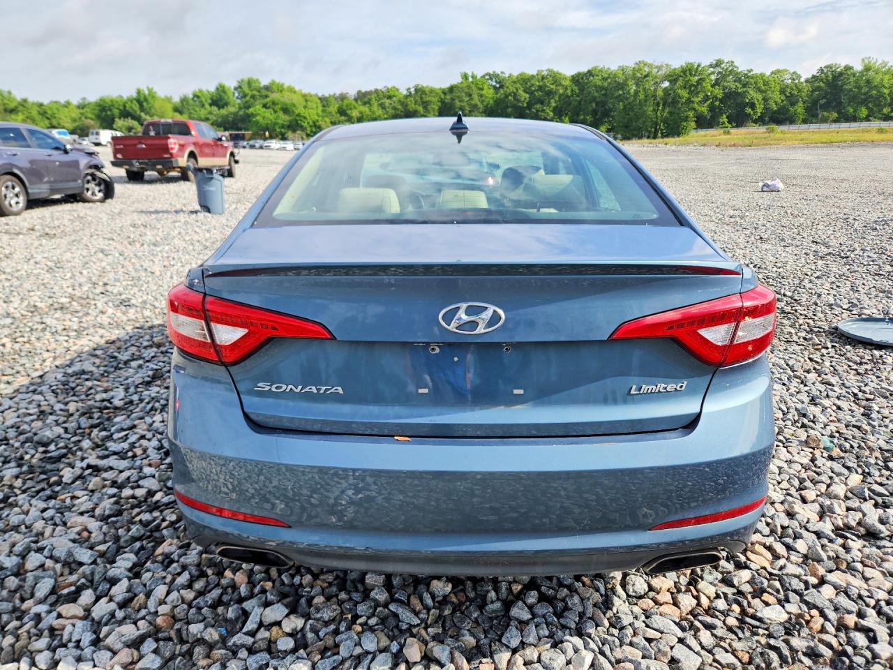 2017 Hyundai Sonata Limited Blue vin: 5NPE34AF4HH554082