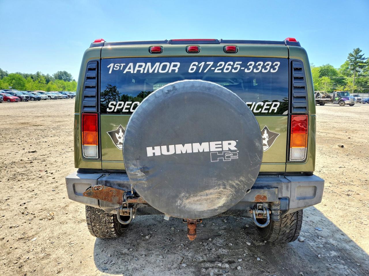 2003 Hummer H2 Green vin: 5GRGN23U83H145186