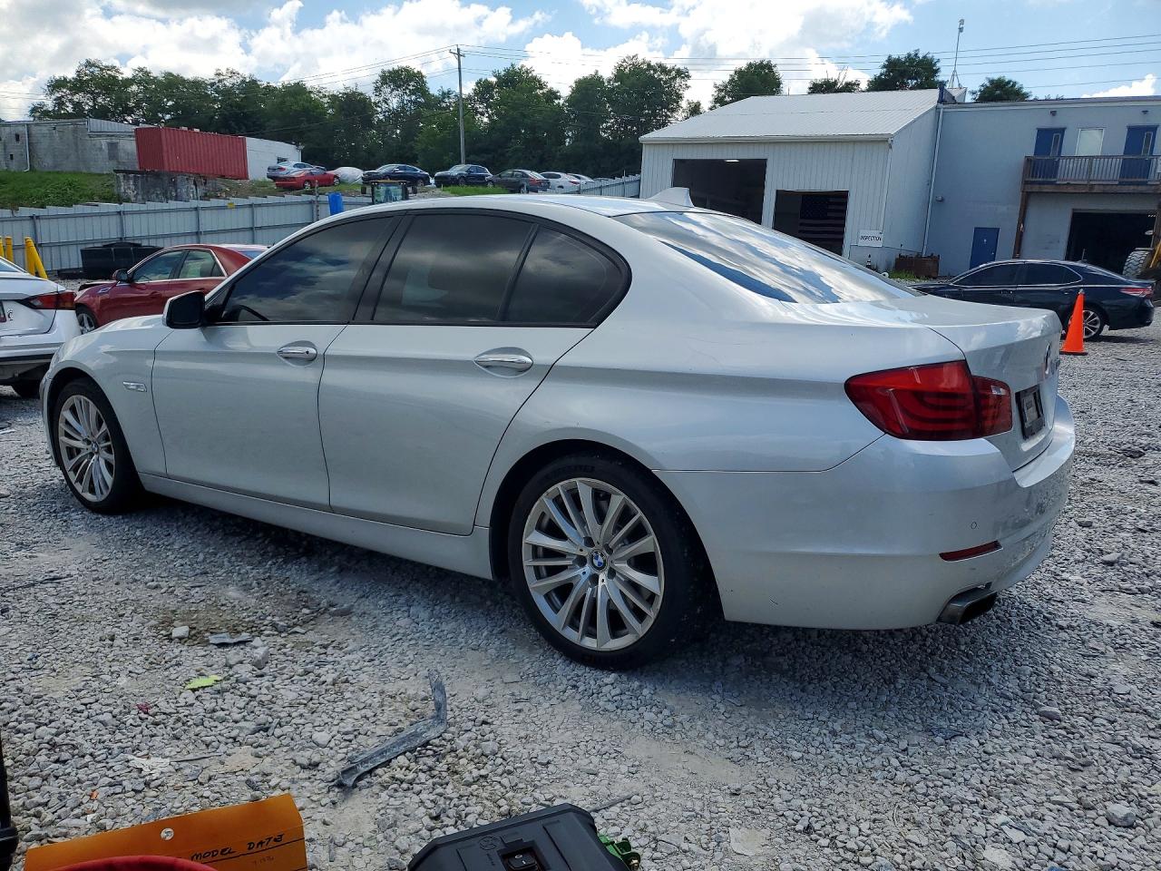 2012 Bmw 550 I Silver vin: WBAFR9C58CDV58409