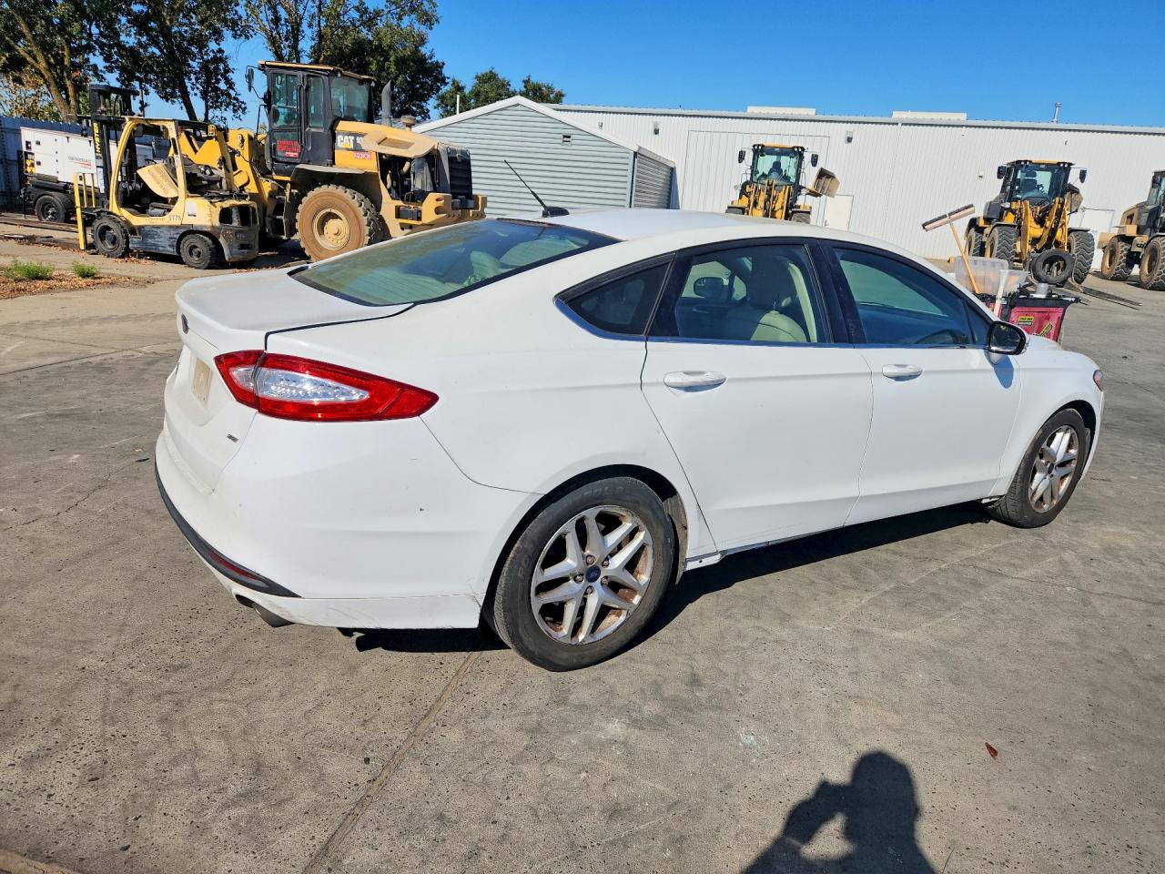 2015 Ford Fusion Se White vin: 3FA6P0H70FR143827