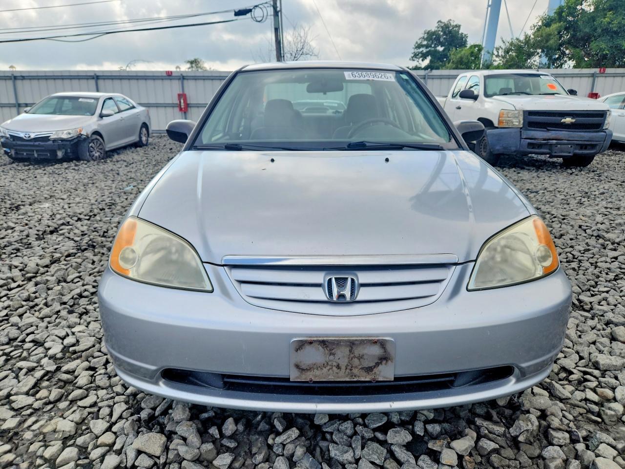 2002 Honda Civic Lx Silver vin: 2HGES155X2H539848