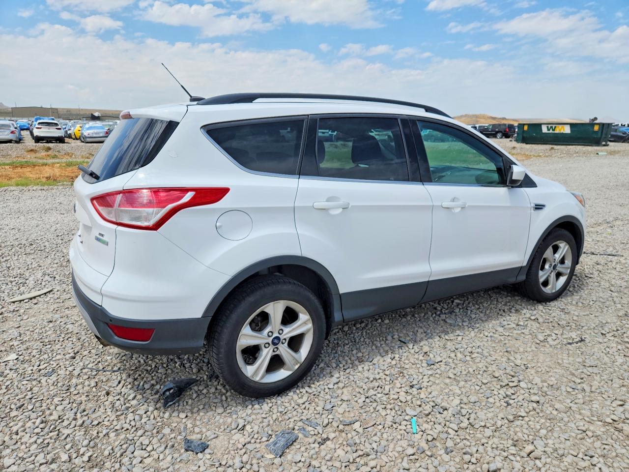 2014 Ford Escape Se White vin: 1FMCU0G98EUE53896