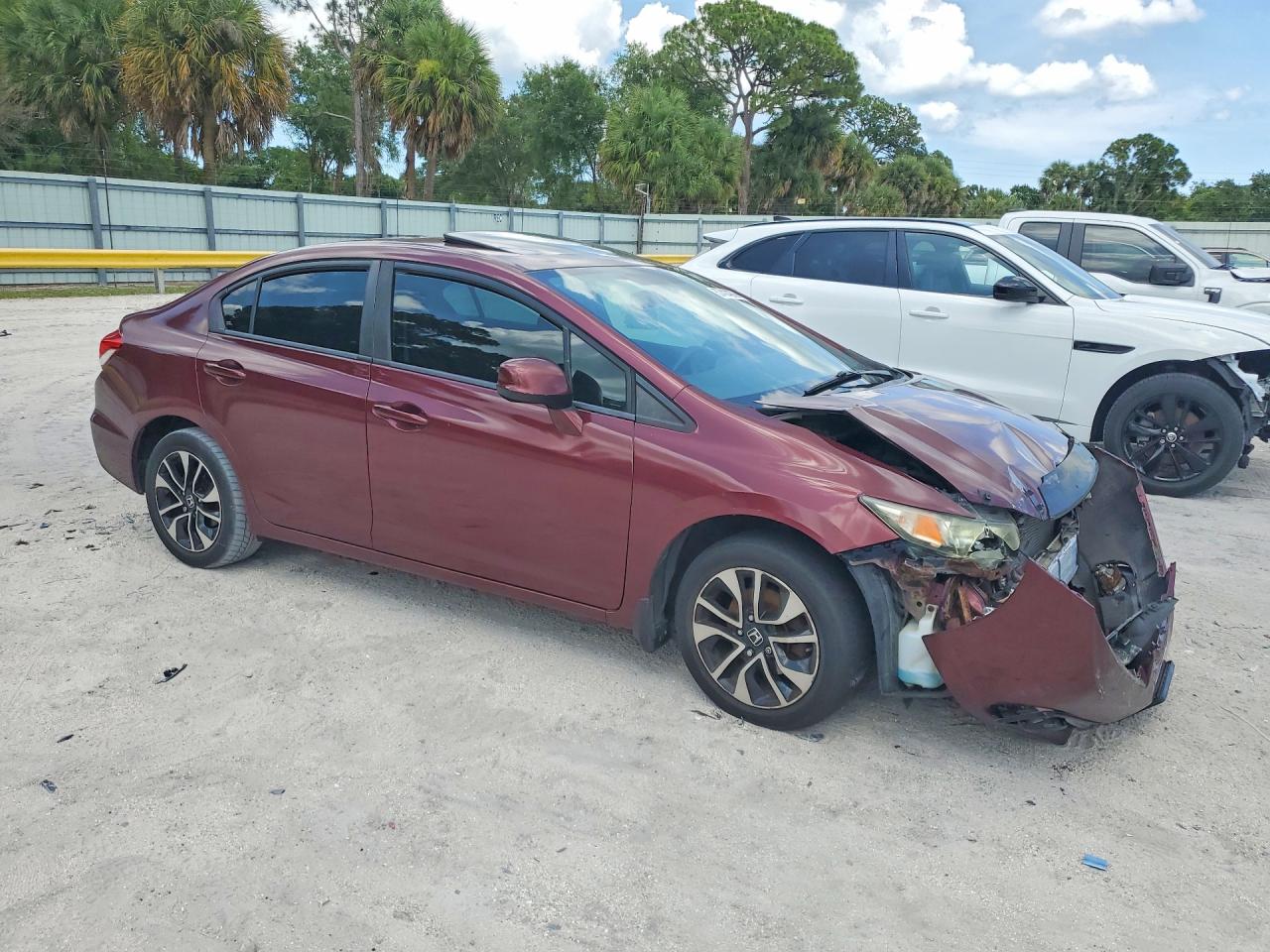 2013 Honda Civic Lx Burgundy vin: 2HGFB2E51DH017154