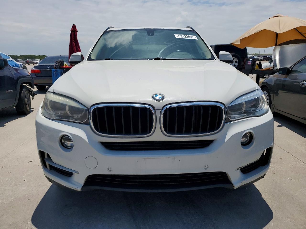 2015 Bmw X5 Xdrive35i White vin: 5UXKR0C58F0K66265
