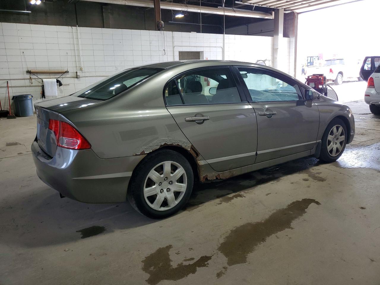 2008 Honda Civic Lx Gray vin: 2HGFA16528H335916