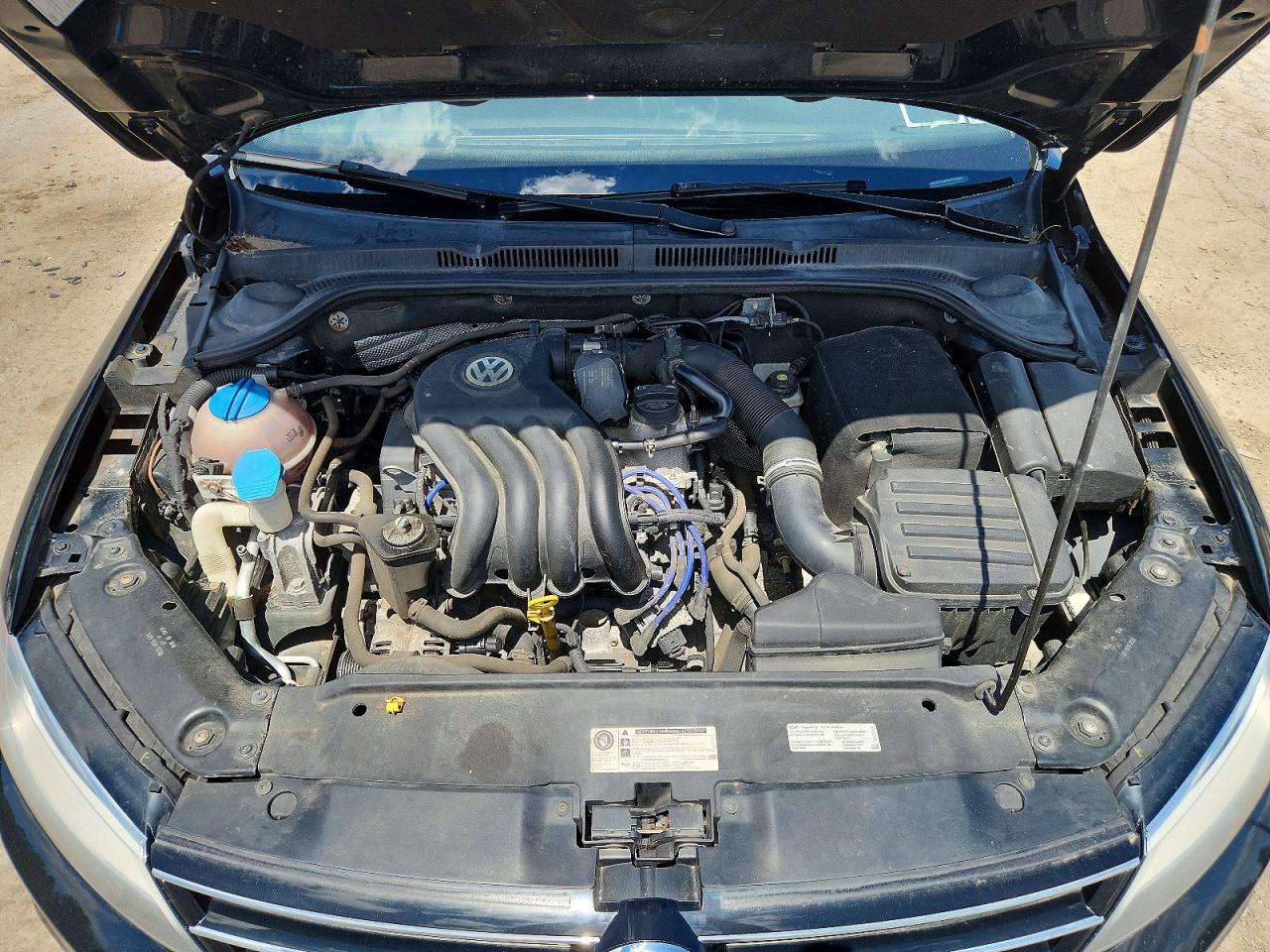 2015 Volkswagen Jetta Base Черный vin: 3VW2K7AJ6FM343286