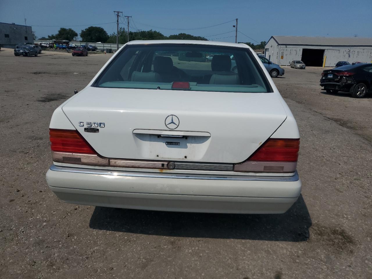 1995 Mercedes-benz S 500 White vin: WDBGA51E3SA282102