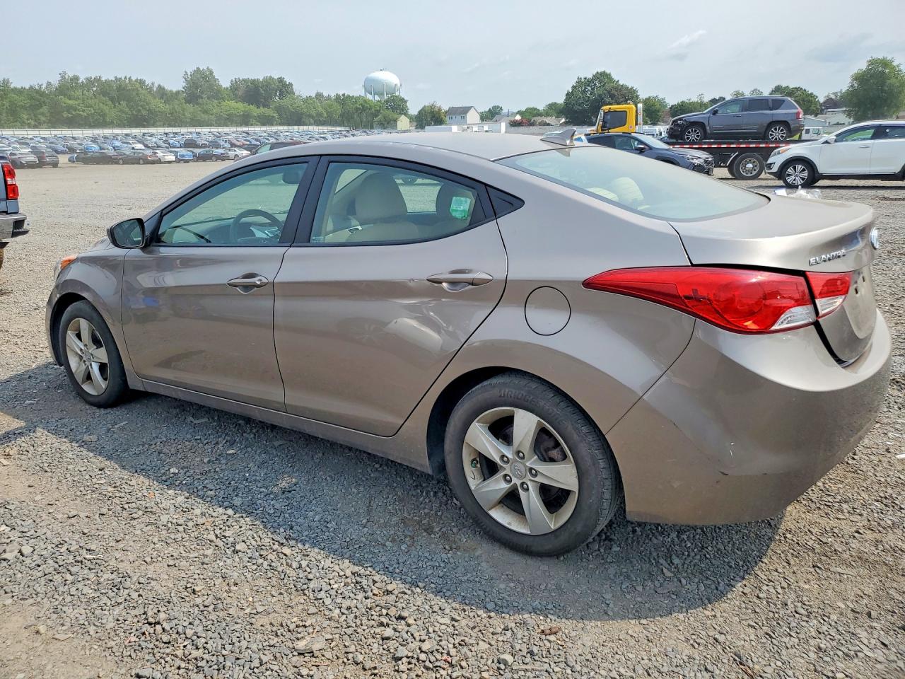 2013 Hyundai Elantra Gls Beige vin: 5NPDH4AE1DH156889