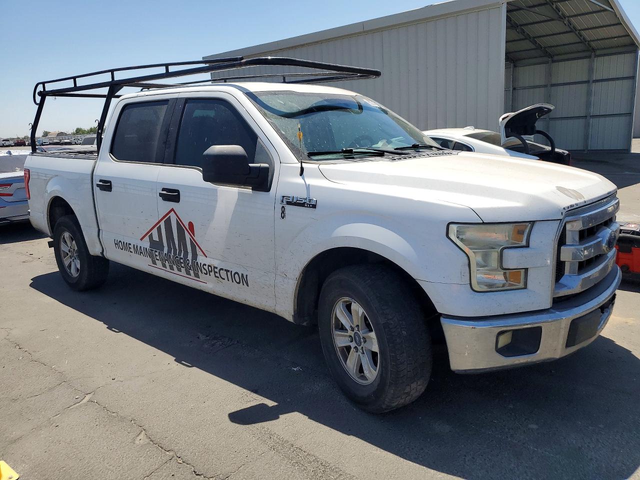 2015 Ford F150 Supercrew White vin: 1FTEW1CG6FFA89856
