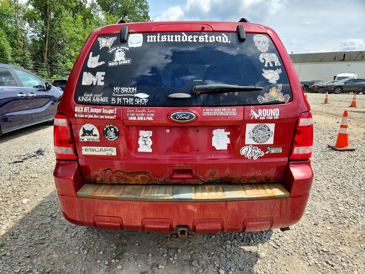 2012 Ford Escape Xlt Red vin: 1FMCU9DG6CKA81717