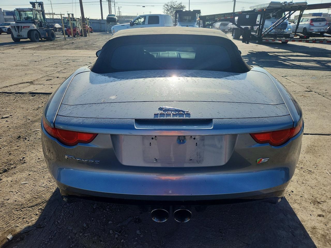 2014 Jaguar F-type S Gray vin: SAJWA6FC5E8K06307
