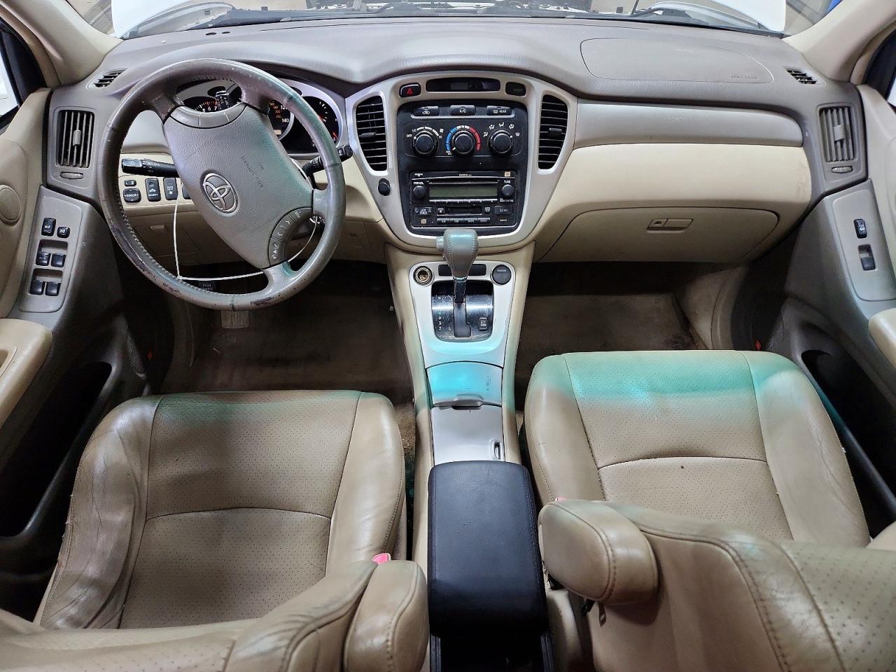 2007 Toyota Highlander Base White vin: JTEEP21A170215106