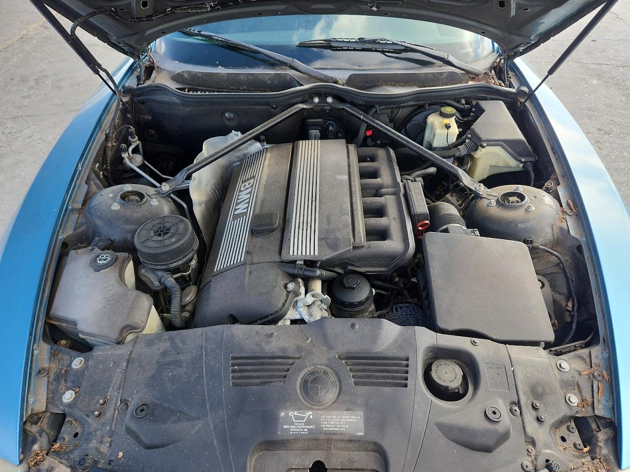 2004 Bmw Z4 2.5 Blue vin: 4USBT33554LS48851