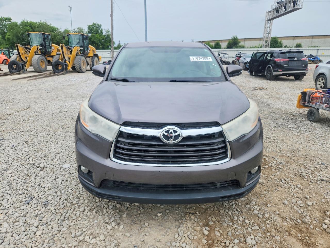 2014 Toyota Highlander Le Plus Gray vin: 5TDZKRFH8ES014915