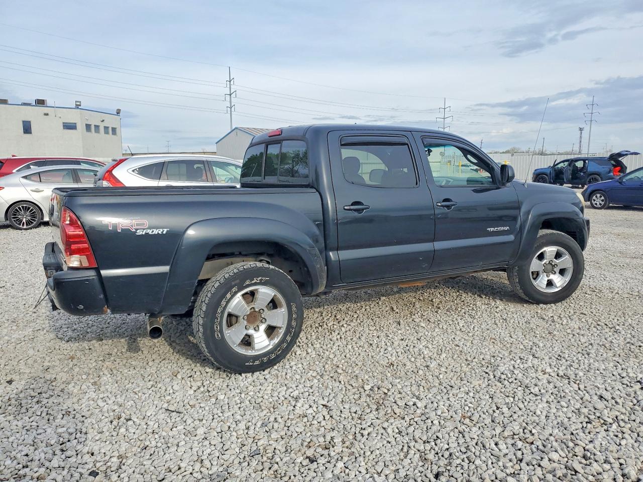 2007 Toyota Tacoma Double Cab Black vin: 5TELU42N17Z363404