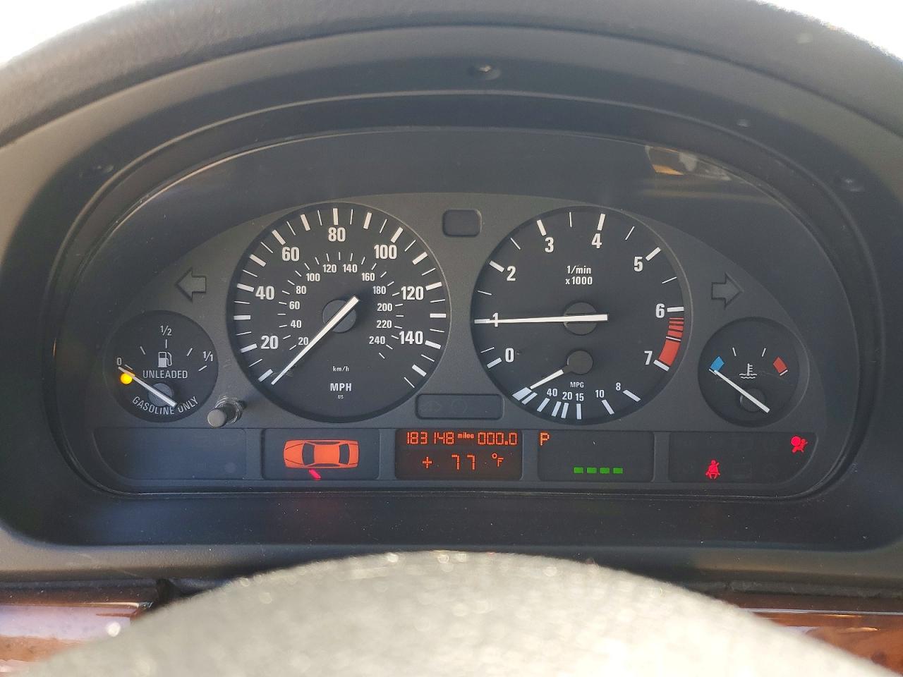 2001 Bmw 530 I Automatic Blue vin: WBADT63421CF05810