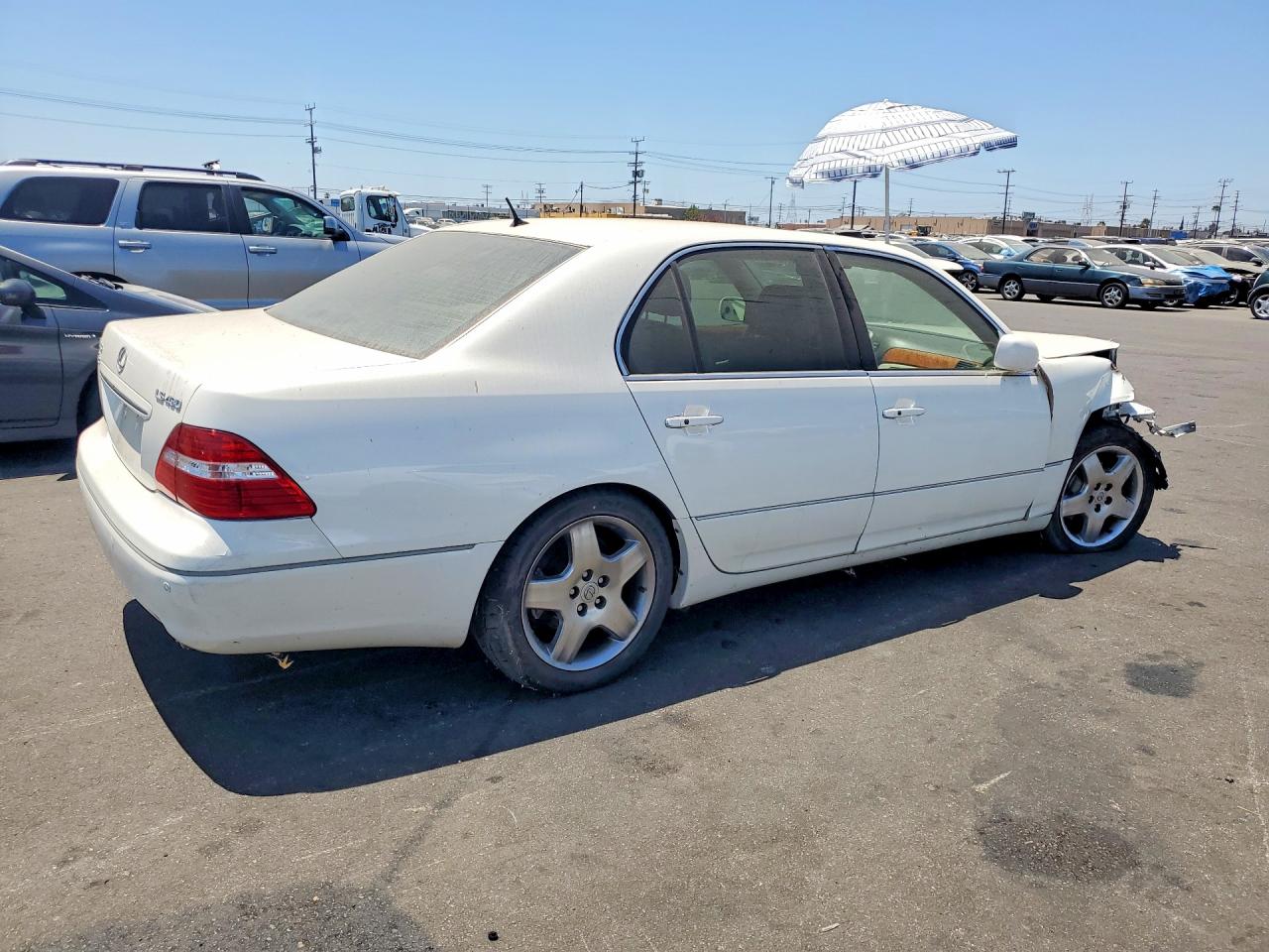 2006 Lexus Ls 430 White vin: JTHBN36F565038907