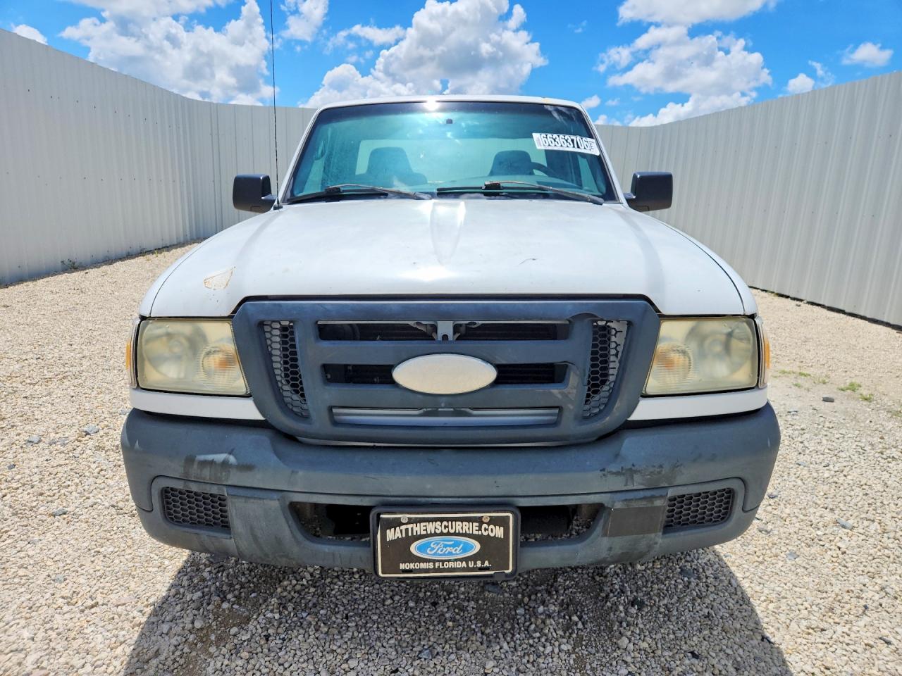 2007 Ford Ranger White vin: 1FTYR10D27PA83157