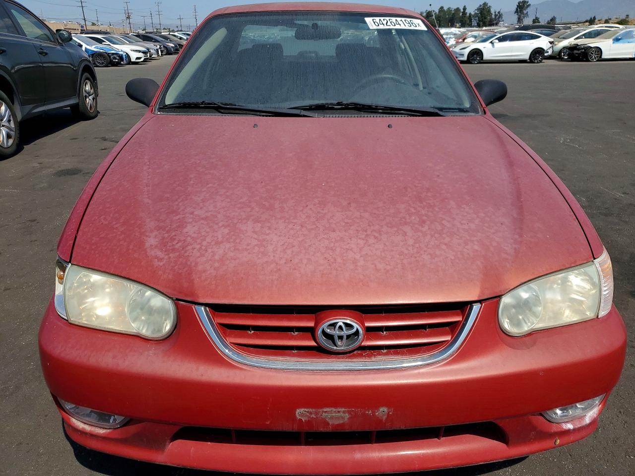 2001 Toyota Corolla S Red vin: 1NXBR12E11Z457547