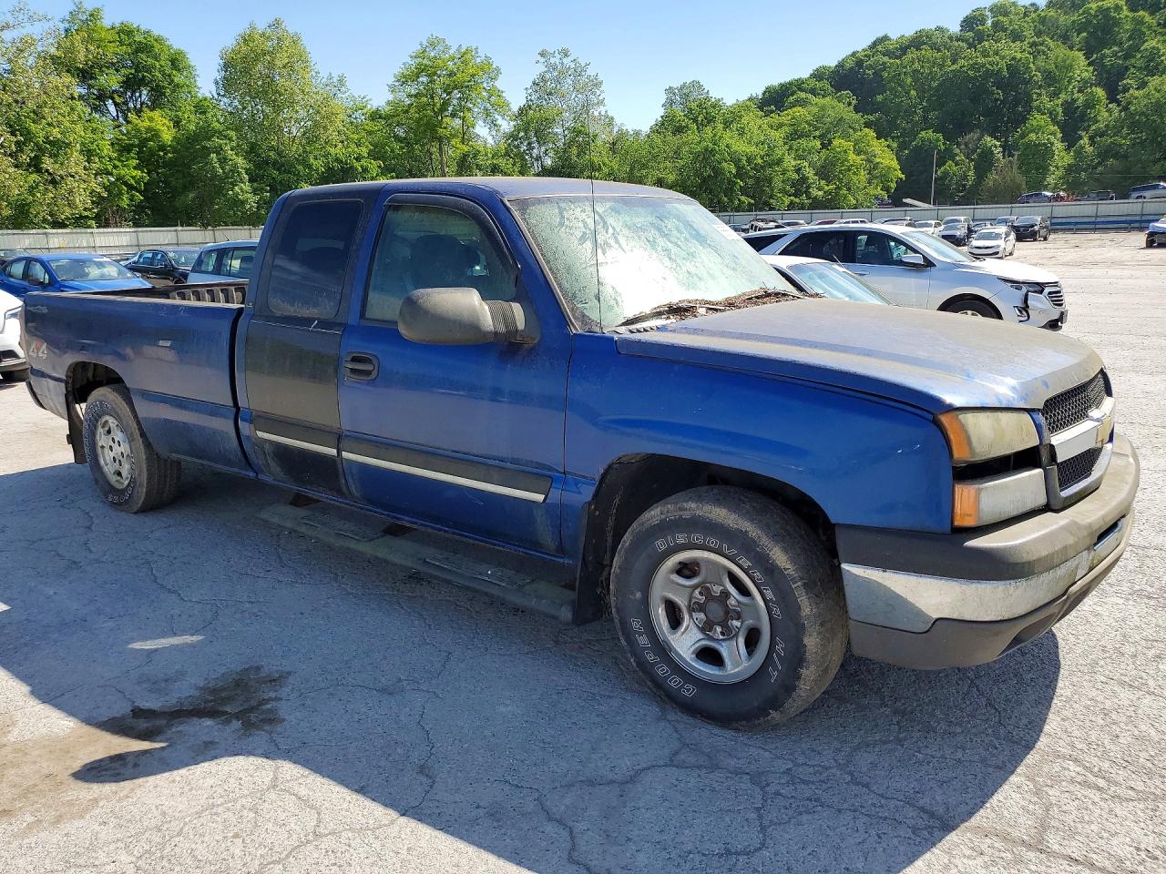 2004 Chevrolet Silverado K1500 Blue vin: 1GCEK19T14E188295