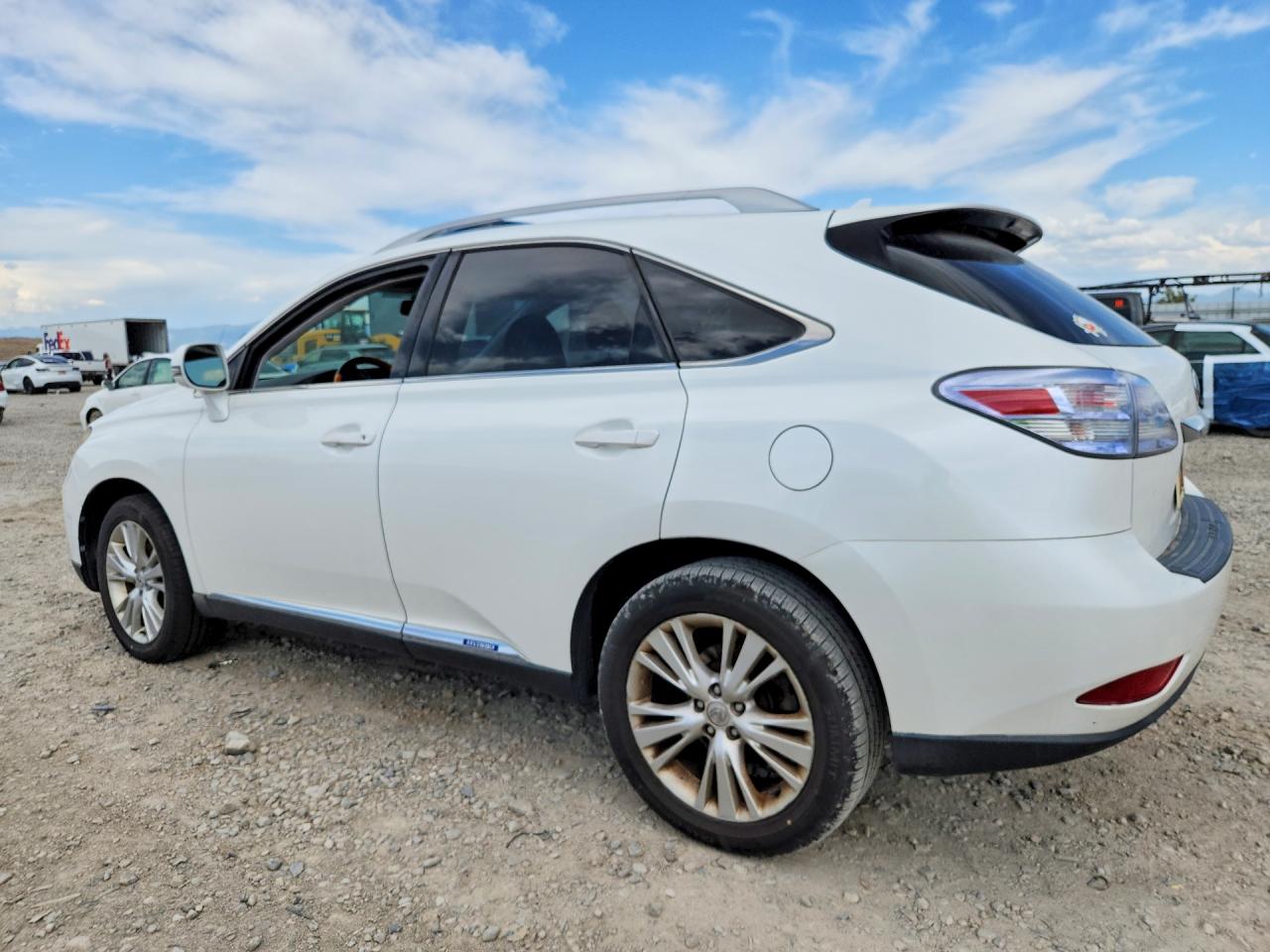 2011 Lexus Rx 450h White vin: JTJBC1BA7B2420399