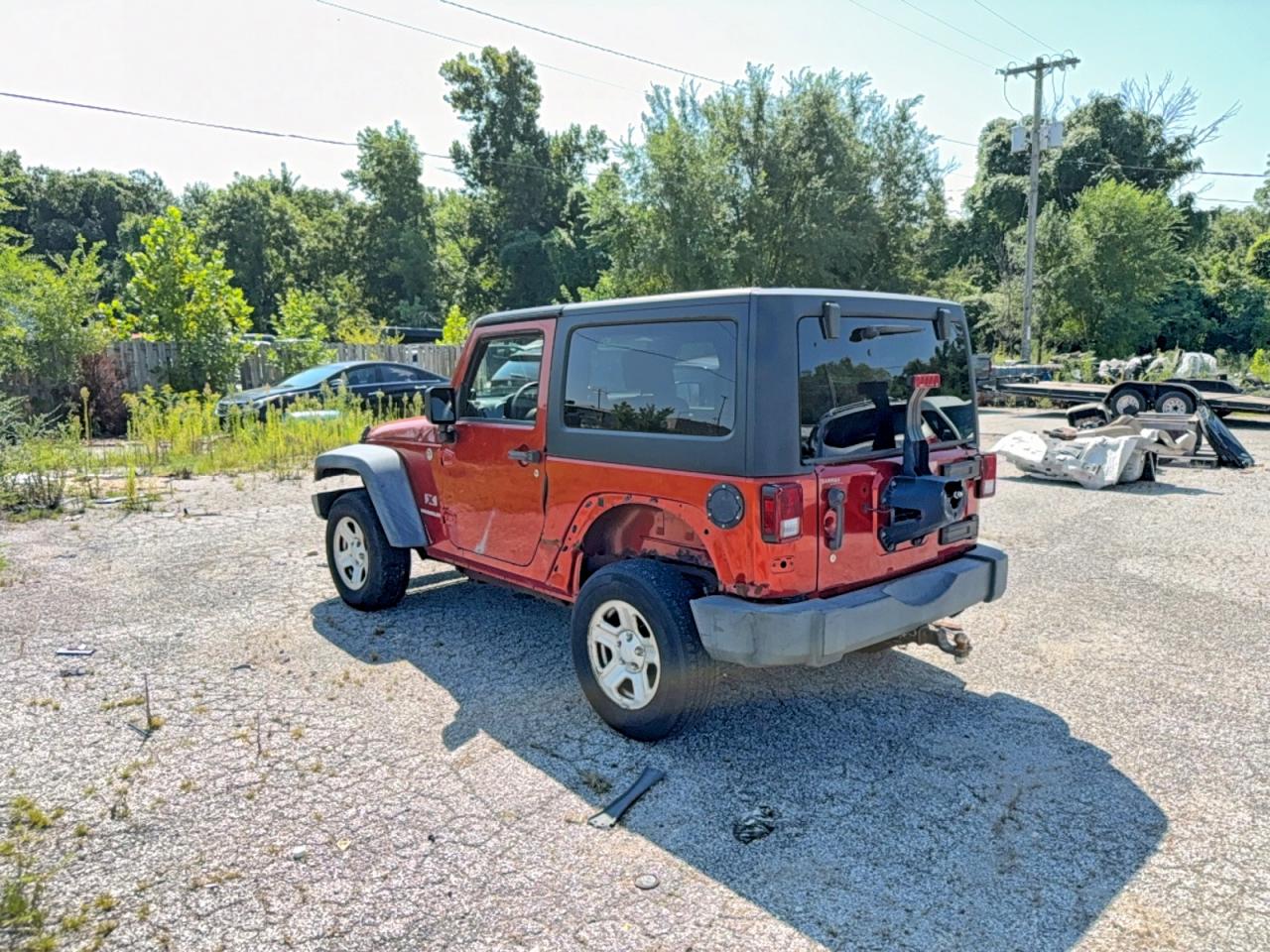 2009 Jeep Wrangler X Orange vin: 1J4FA24149L770116