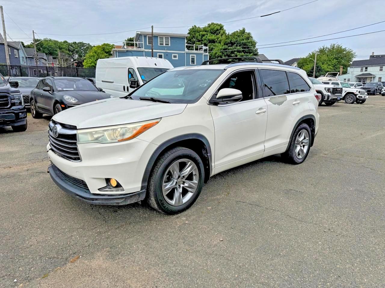 2015 Toyota Highlander Limited Platinum Белый vin: 5TDYKRFH2FS110262
