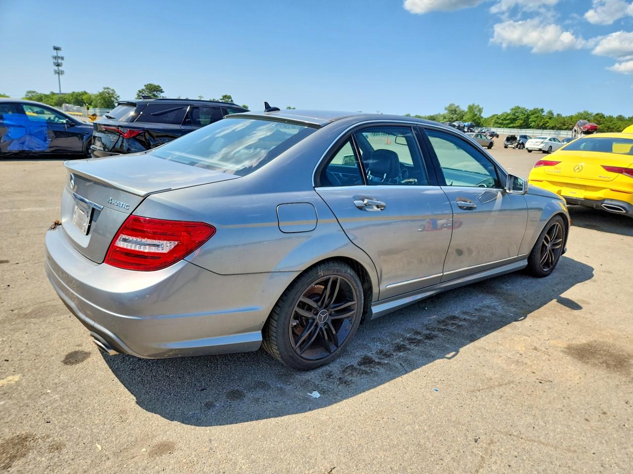 2012 Mercedes-benz C 300 4matic Silver vin: WDDGF8BB9CR196732
