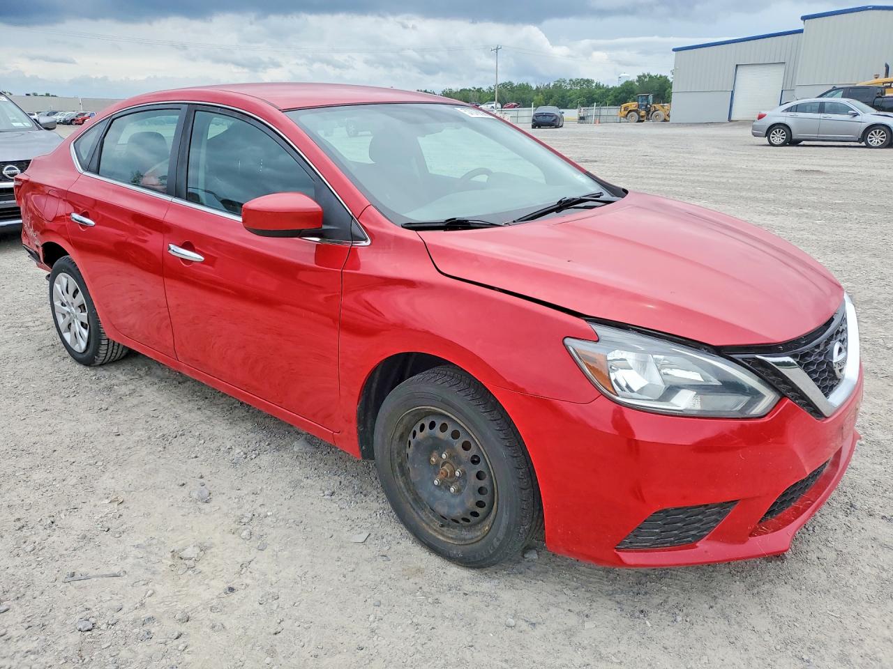 2017 Nissan Sentra Sv Red vin: 3N1AB7AP7HL669967