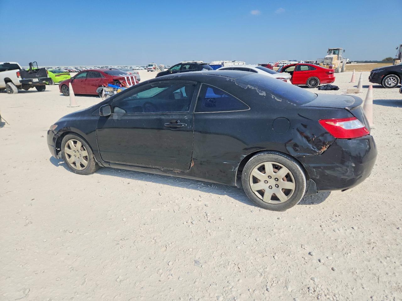 2008 Honda Civic Lx Black vin: 2HGFG12608H558016