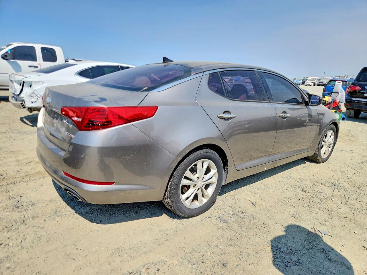 2013 Kia Optima Ex Gray vin: 5XXGN4A77DG213079