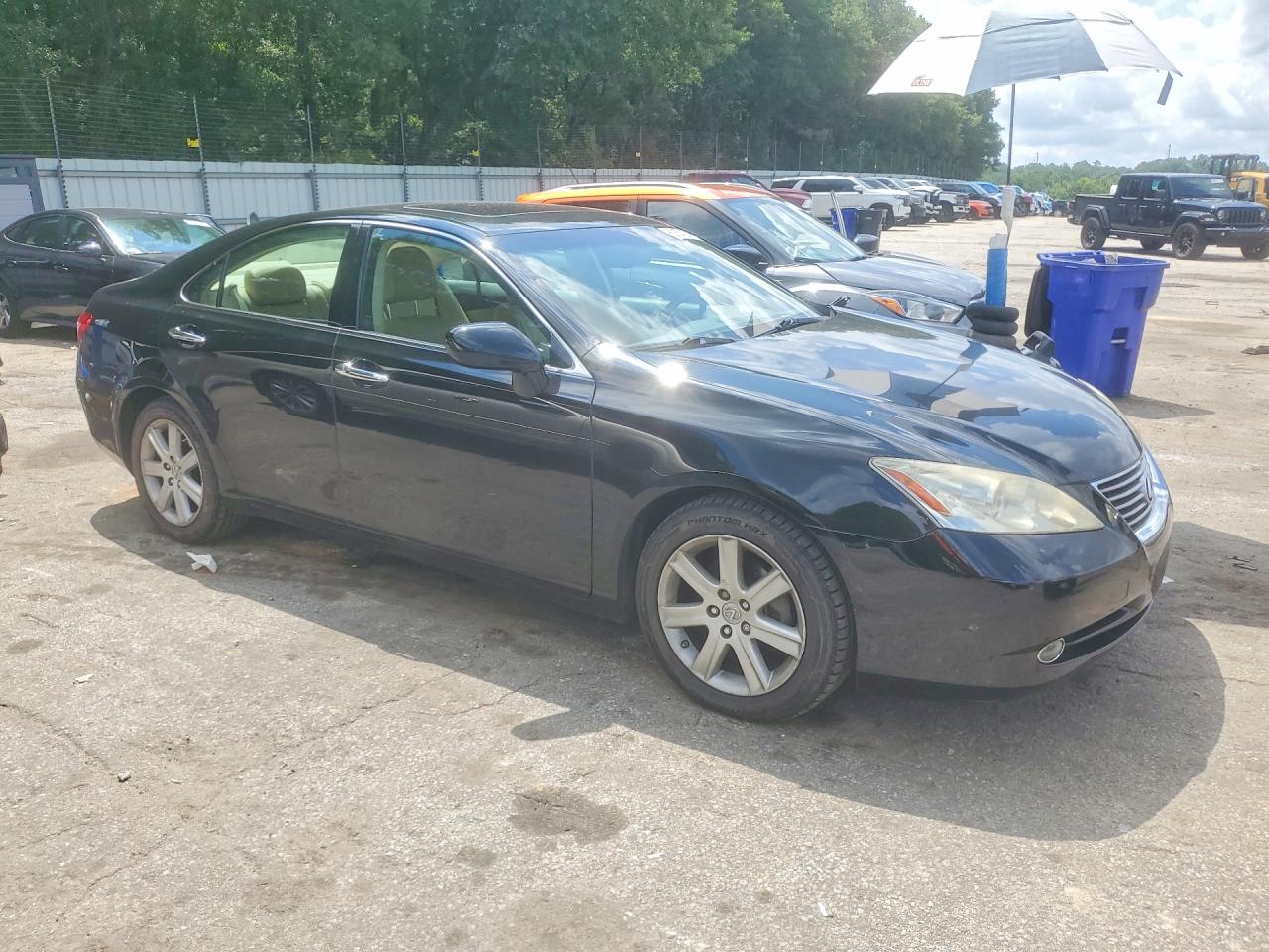 2009 Lexus Es 350 Black vin: JTHBJ46G192332403