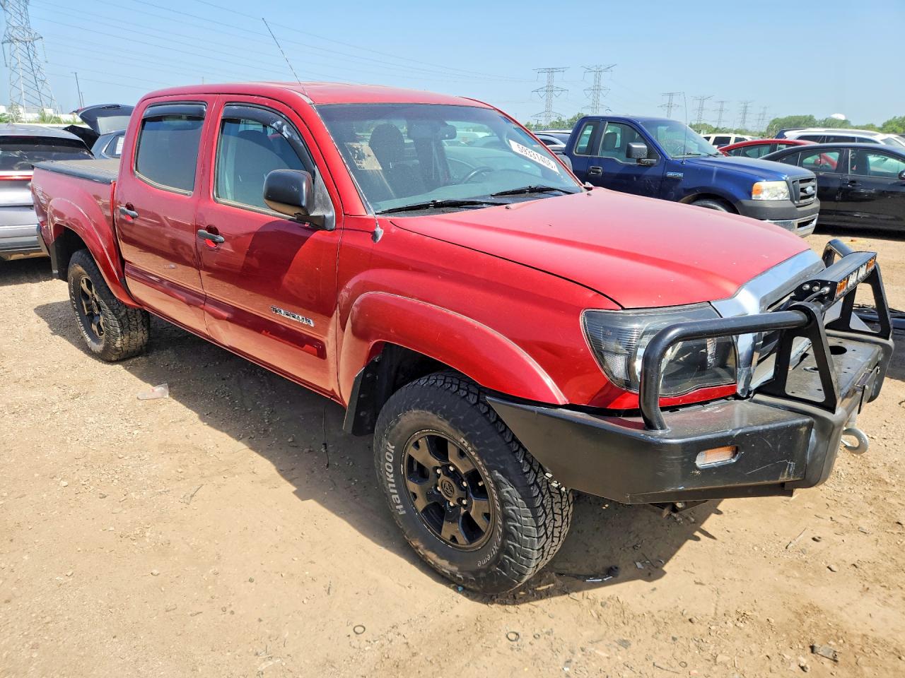 2010 Toyota Tacoma Double Cab Red vin: 3TMLU4EN9AM056059
