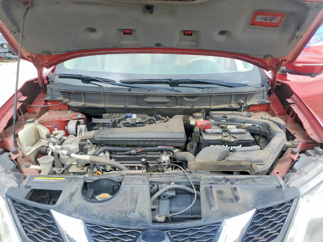 2015 Nissan Rogue Sl Red vin: 5N1AT2MT9FC787965