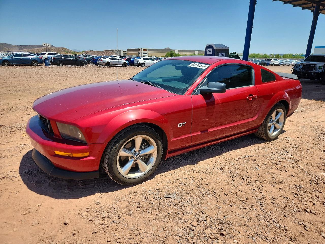 2005 Ford Mustang Gt Red vin: 1ZVFT82H255156700