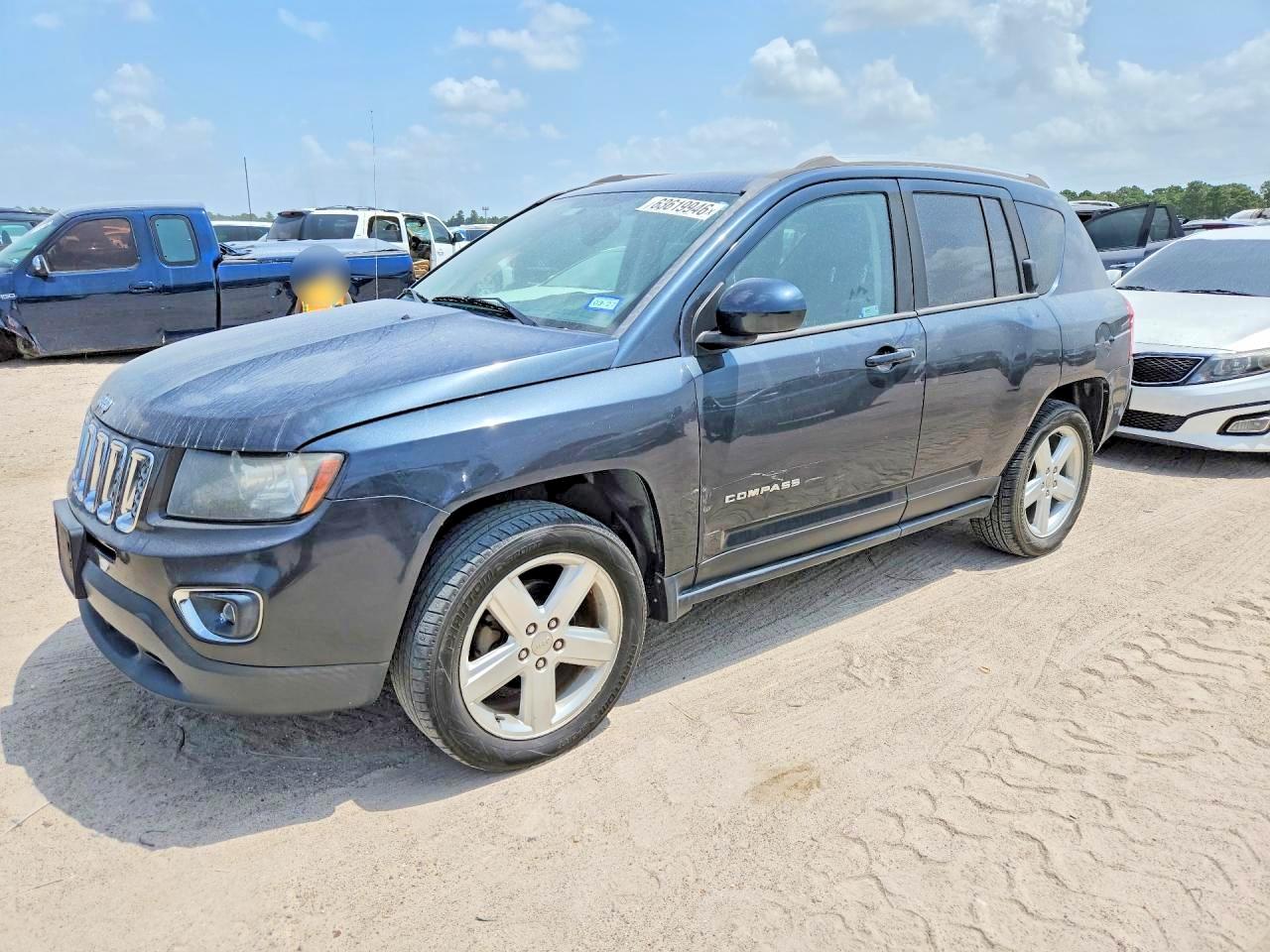 2014 Jeep Compass Latitude Gray vin: 1C4NJCEA1ED831187