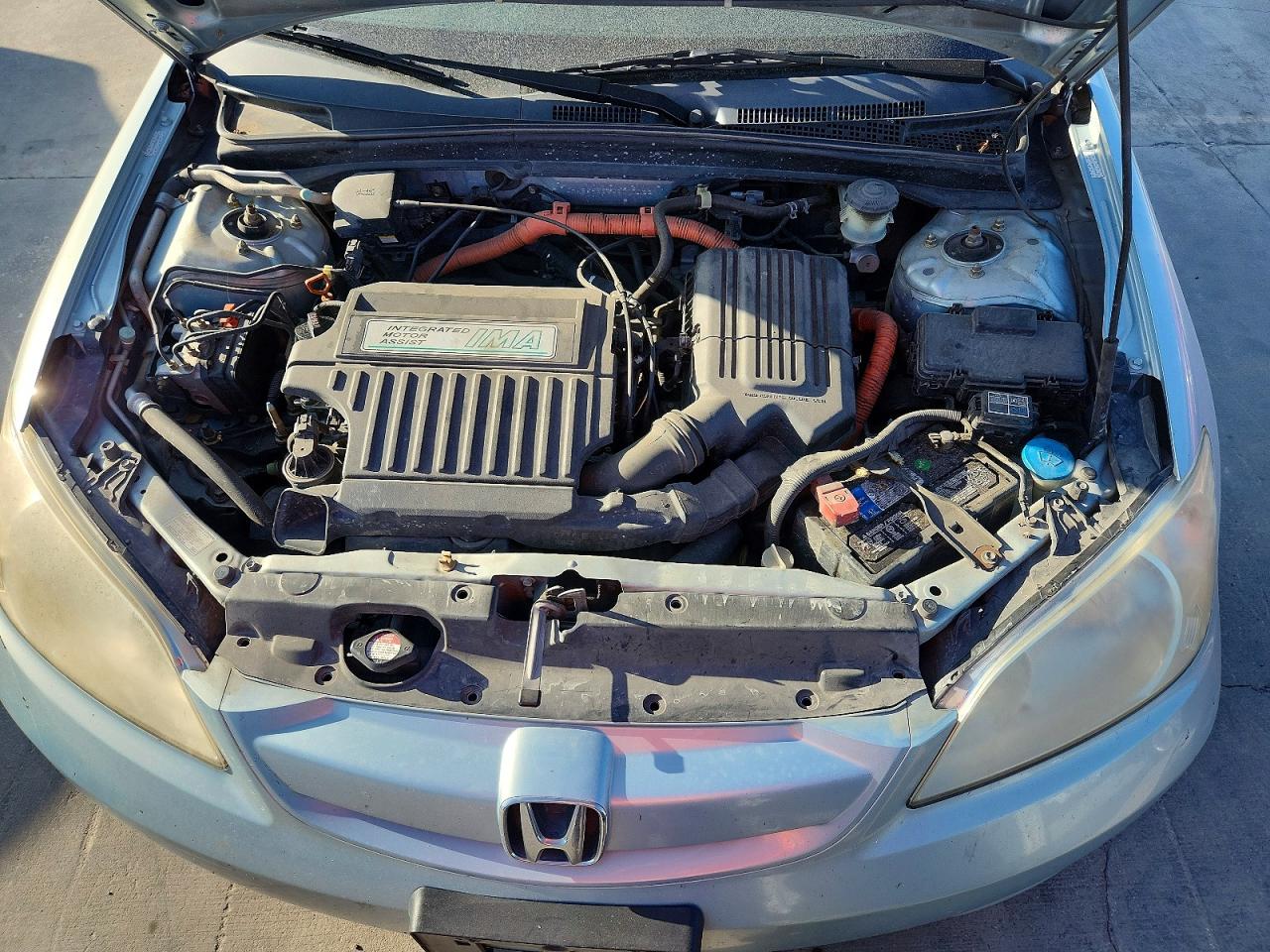 2004 Honda Civic Hybrid Blue vin: JHMES96684S017122