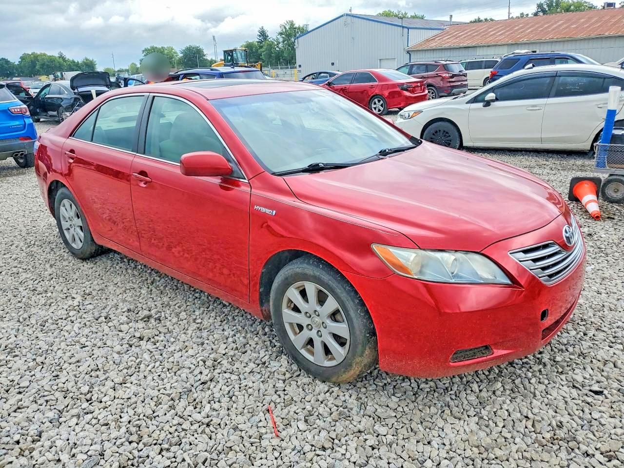 2007 Toyota Camry Hybrid Red vin: JTNBB46K573002298