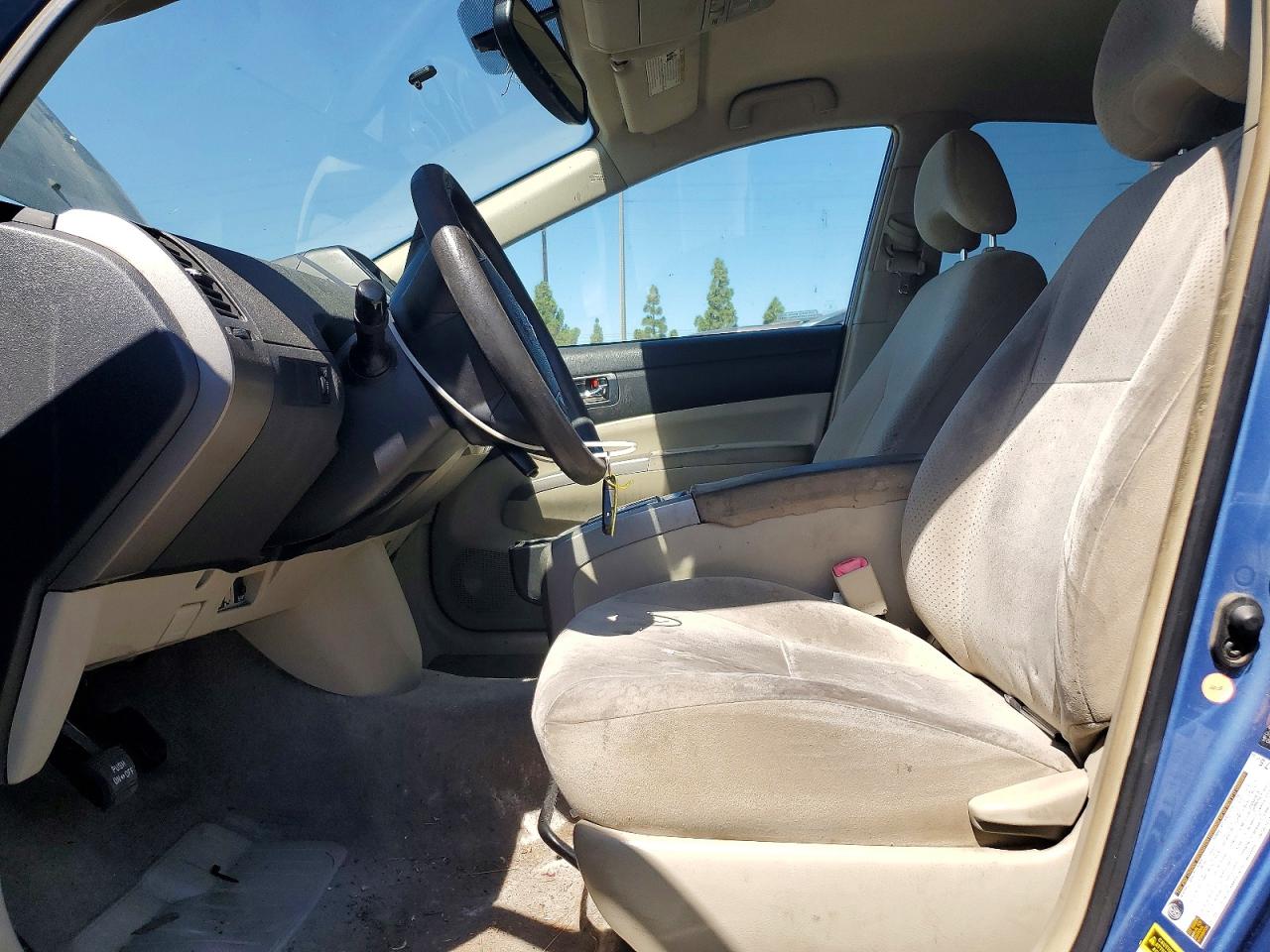 2007 Toyota Prius Base Blue vin: JTDKB20U977675686