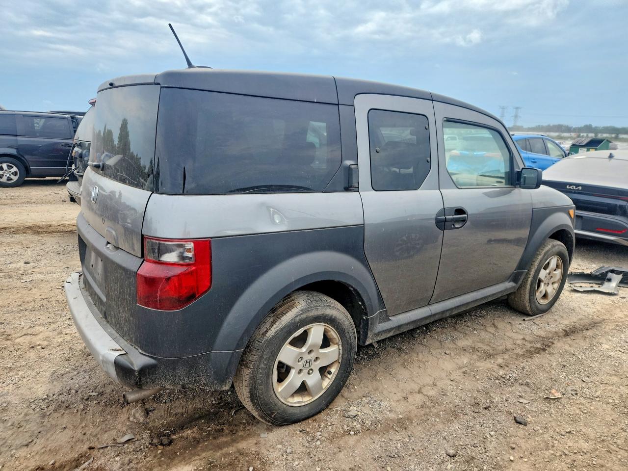 2005 Honda Element Ex Silver vin: 5J6YH17675L005451