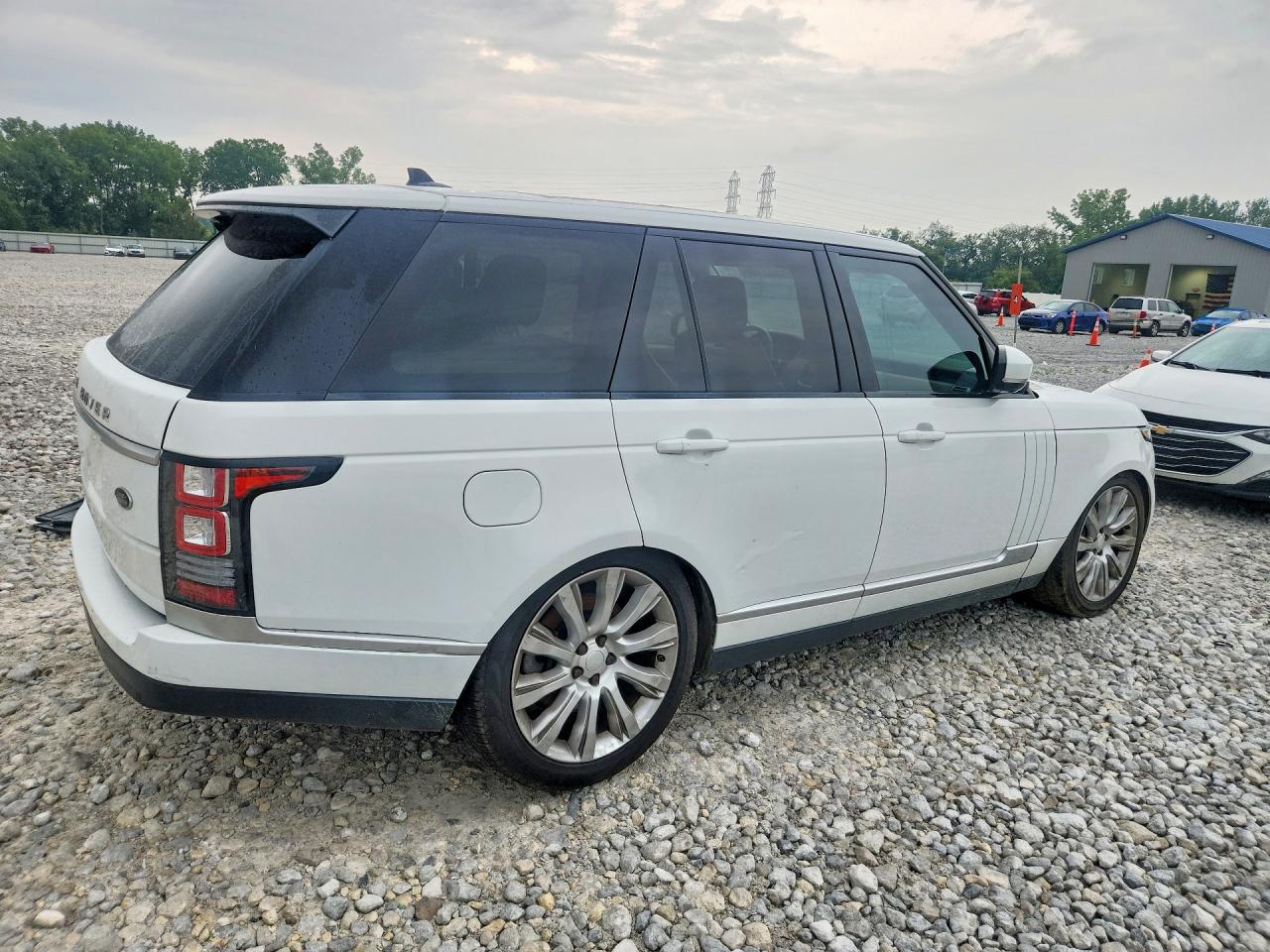 2015 Land Rover Range Rover Supercharged White vin: SALGS2TF2FA221843