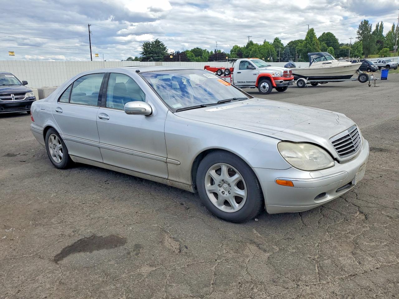 2001 Mercedes-benz S 500 Silver vin: WDBNG75J51A195535